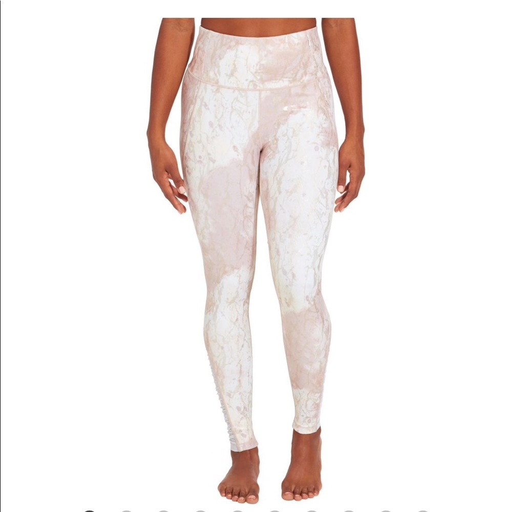 CALIA Essential Printed High Waist Ruched Leggings